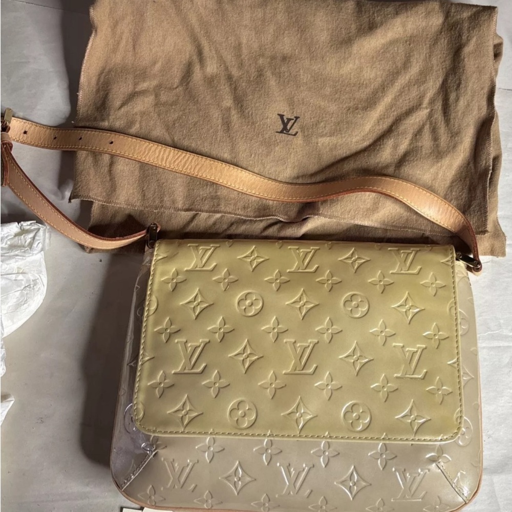 Luxury Louis Vuitton Tan and Cream Shoulder Bag with Monogram Design NWOT - Picture 11 of 13